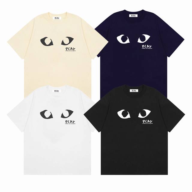 Comme Des Garcons川久保玲Play大眼睛爱心短袖 颜色： 白色 黑色 杏色 藏蓝色 尺码：M L Xl Xxl 价格P： 三标齐 款号：Cj41