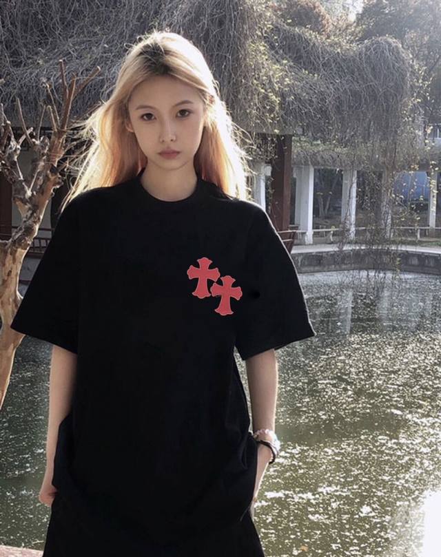 -上身咨询图 款号：G07---顶级版本 区别市场Lj版本 Chrome Hearts克罗心23年最新限定莓莓粉三色重工皮标满绣花梵文十字架立体刺绣三色独家热卖