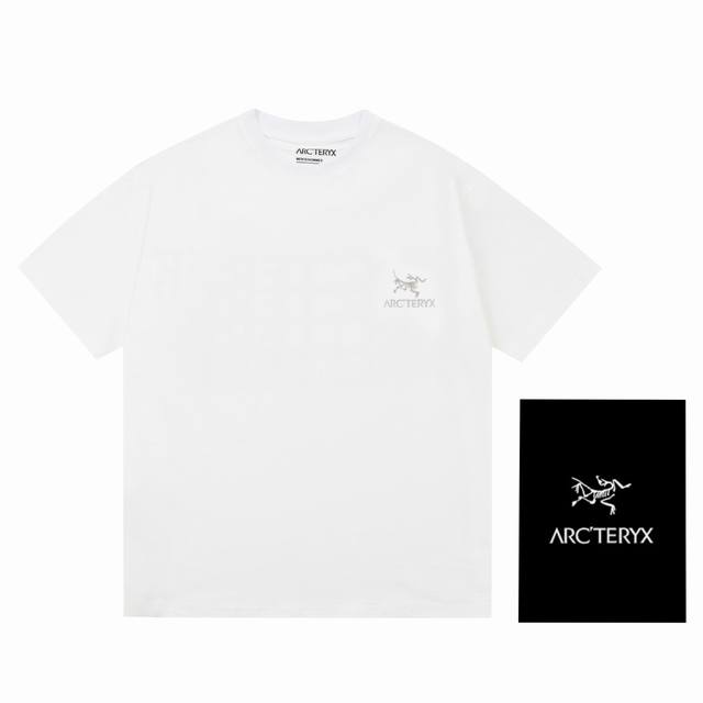 款号：T40 Arc'teryx 始祖鸟 2033Ss夏季新款刺绣加印花短袖 250G32支纯棉滑棉面料 全套亲肤水胶印花工艺 加田岛刺绣辅料全套包装 搭配双股