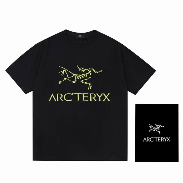 款号：T37 Arc' Teryx始祖鸟男女款 绿色大Logo印花短袖火爆来袭，外贸工厂P出品，质量一级棒！螺纹领口，版型超棒，超大牌得感觉 高版本高版本 44