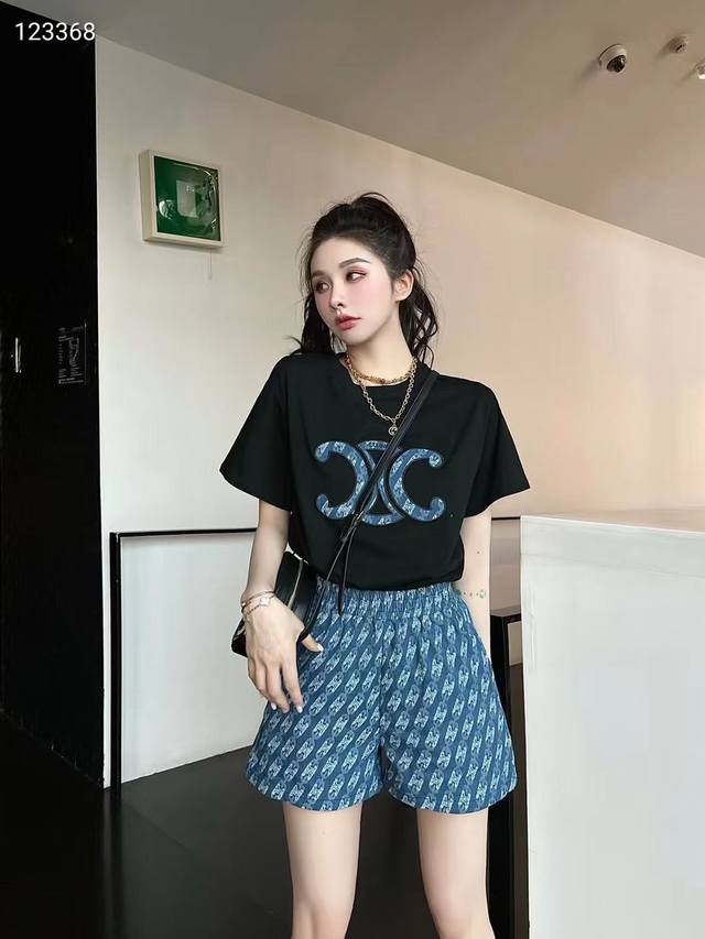 Celie T恤 短裤68 整套价180 码数S M L Xl 瑟Ce琳