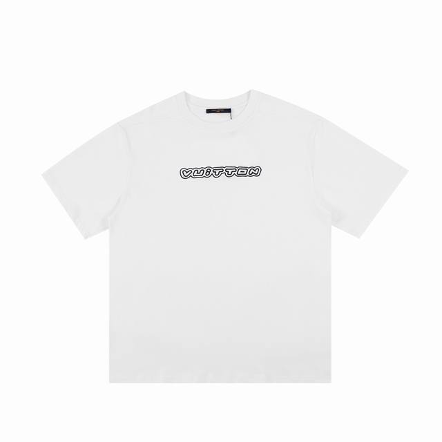 最高品质 Louis Vuitton 路易威登23Ss限定款1854刺绣短袖T恤 -定制270G纯棉面料，手感非常细腻扎实，更加力挺，万针刺绣工艺，内里烫布不扎