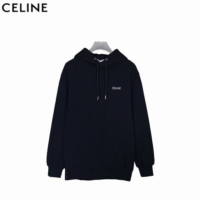 Celine 赛琳 25Ss 小字母印花基础款连帽卫衣 Ce经典款属于凯旋门系列最火 最有气质 最百搭的一个，论设计，它算是卫衣中最常见的基础款 没有花俏的玩法