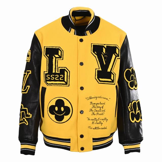 Louis Vuitton 路易威登Lv 字母拼接棒球服夹克外套 对不起让你们久等了，拿到正品就开始张罗这件衣服所有的事情！ 单单面料来讲我就定做了一个多月，颜