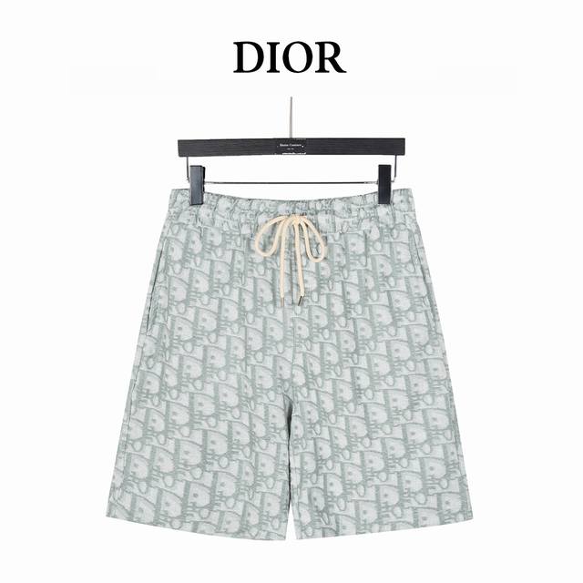 Dior 迪奥 25Ss 满印Cd老花提花毛巾短裤 迪奥专柜同款毛巾绒短裤 情侣款～ 采用棉质毛圈面料精心制作，饰以同色调提花图案， 突显 Dior 经典的 O