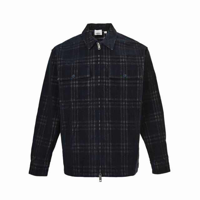 Burberry 巴宝莉 25Fw 灯芯绒格子夹克外套 原版9200专柜购入，纯棉多色纱线定染，对版制作新款灯芯绒提花面料。通过提花工艺，计算图案和花纹的大小、