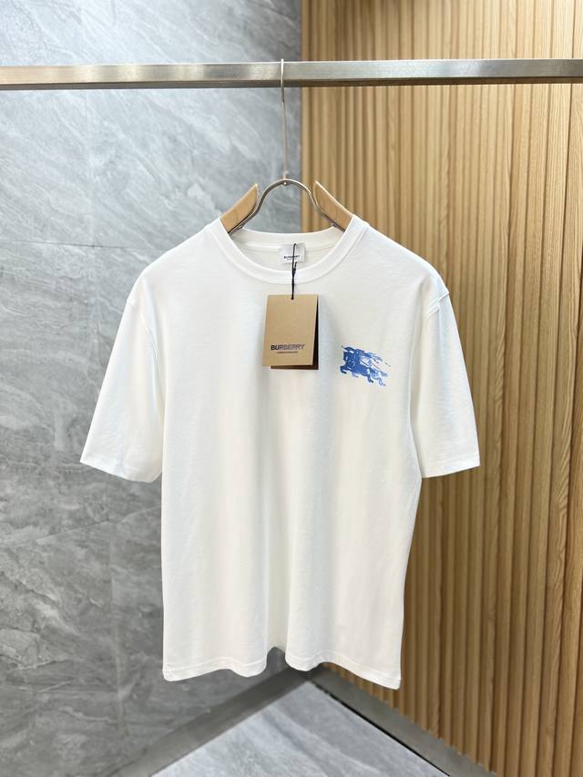 Burberry 巴宝莉 2025春夏新品 三标齐全 圆领丝光棉短袖T恤 好货不用过多介绍 看细节 专柜码数：M-Xxxl 175 140建议L