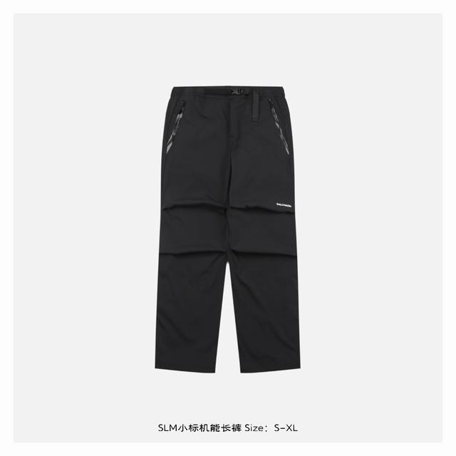 Salomon 萨洛蒙 25Fw Slm小标机能长裤 采用 Gore-Tex 白标科技面料，为山野探索者和城市通勤人士提供可靠防护，以传统的军用伞兵裤为基础，注