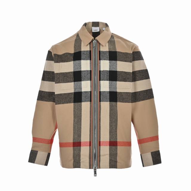 Burberry 巴宝莉 22Fw 大格纹衬衫外套 第一时间购入Zp，定织定染羊毛混纺格纹面料，全身多处对位拼接操作，面料损耗极大，相对老款小格子外套的损坏，新