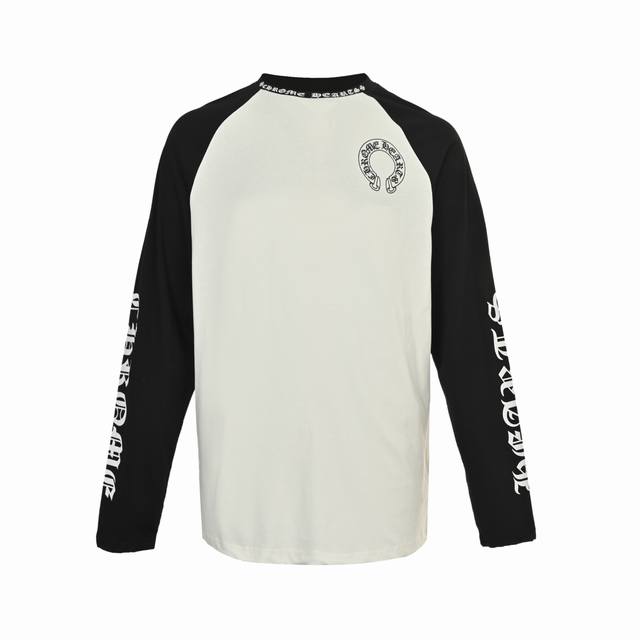 Chrome Hearts 克罗心 25Fw 黑标拼接印花长袖T恤 高克重高密度高品质 毛料柔软细腻亲肤 触感软糯丝滑 保暖性亲肤性极佳 定织定染无色差 无论面