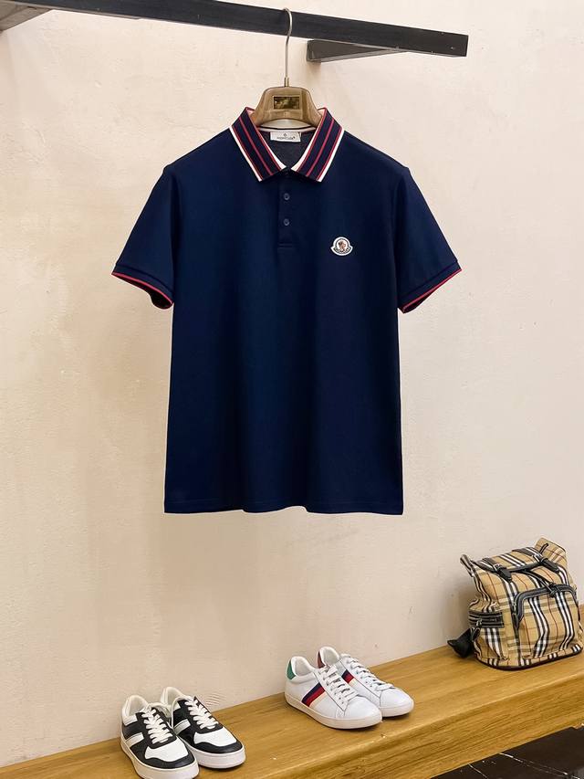 蒙口 2025Ss夏季新款 Logo男士翻领Polo衫！经典商务男款，高端男装的天花板级别的商务男款！简约时尚大气不失优雅，单穿内搭体面过人，品质控 细节控的闭