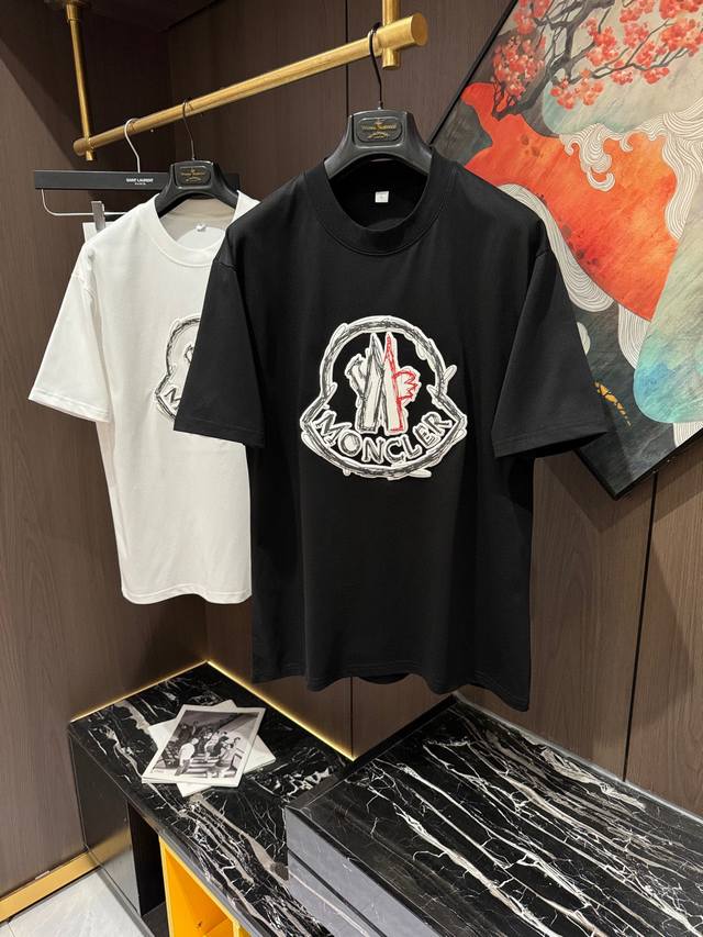 Mon25S夏季新款休闲圆领短袖，码数M-4Xl
