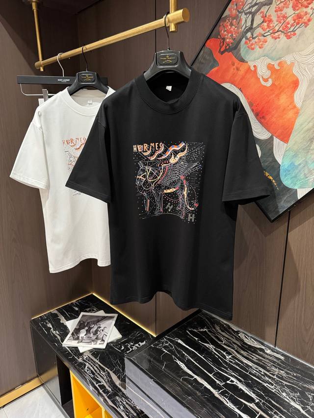 Her25S夏季新款休闲圆领短袖，码数M-4Xl