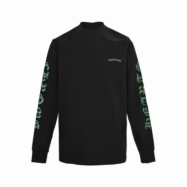Chrome Hearts 克罗心绿色十字架幻影印花长袖 秋冬王炸整体上身特彰显时尚和个性，情侣一起穿更是炸街王牌推荐T恤 颜色：黑色 白色 Size:Xs-L