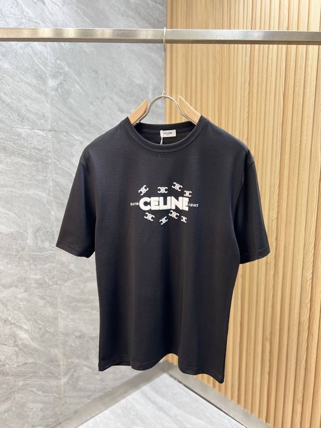 Charlie‘’2025年春夏新品上新 三标齐全 丝光棉圆领短袖T恤 好货不用过多介绍 看细节 专柜码数：M-Xxxl 175 140建议L，