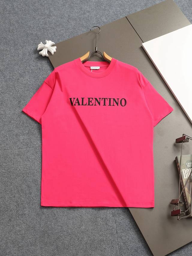 R-9509.Valentno 华伦天奴 Logo经典识标印花T 春夏最新 32支双纱纯棉洗水面料 不缩水 不变形 时尚又个性 超级百搭好看的一款 男女都非常合