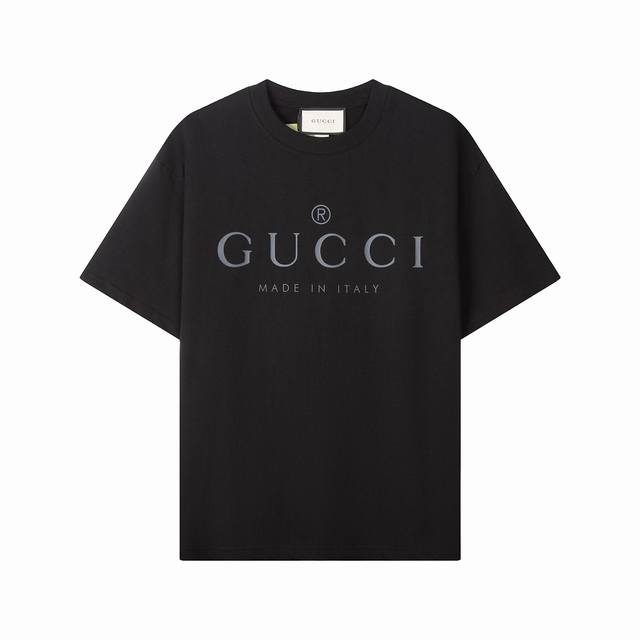 7210款，高端定制，独家最高品质版本Gucc*家印花圆领短袖T恤，采用独家定制290G原版1:1双股双纱纯棉面料，定织定染同缸无色差罗纹，定制1:1辅料，三标
