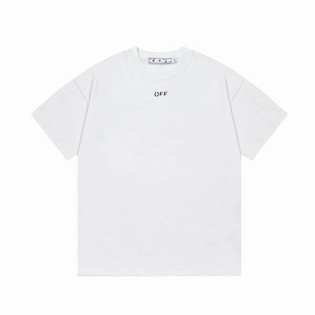 Off-White 月球背面大Logo印花 原版面料 官方同款 短袖T恤 定制 同缸染面料 手感非常舒服 春夏最新砖柜同步 时尚又个性 超级百搭好看 男女都非常