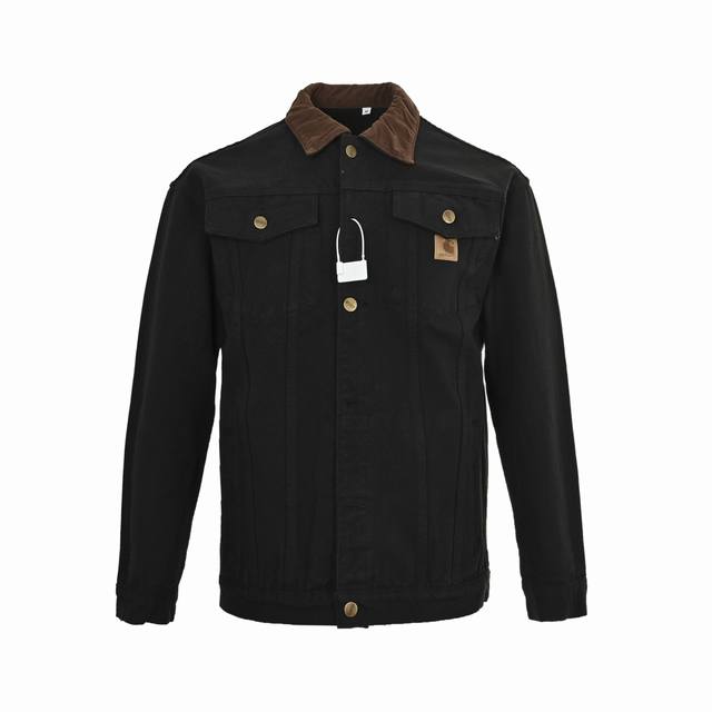 Carhartt 卡哈特25Ss 复古工装夹克外套 面料采用400克重高品质纯棉帆布 衣服重量1.5Kg重磅-身效果无敌-平台私 整体成色经过水洗后旧化极品，各