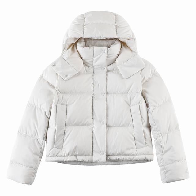 骨白色 Lululemon露露乐蒙 泡芙四格羽绒服 Wunder Puff系列 独家配色 Softmatte 面料,具有拒水和防风性能 ■600蓬松度鹅绒填充，