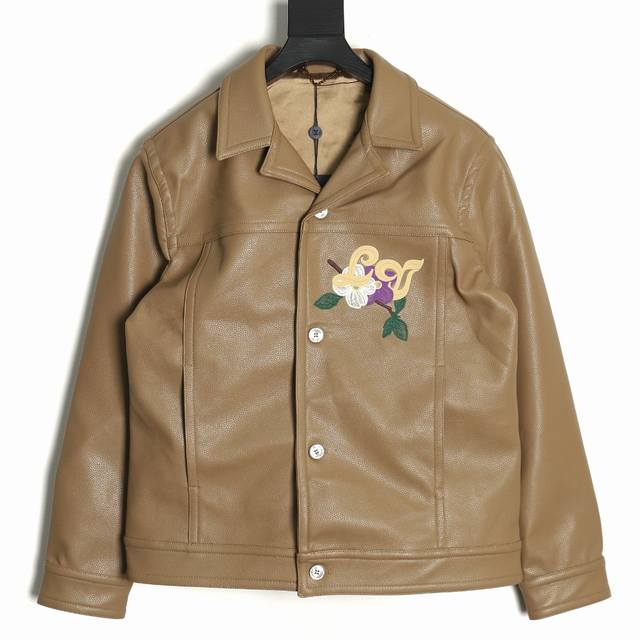 Louis Vuitton 路易威登 Lv 24Fw 菲董花卉刺绣皮衣 专柜 P59800元购入 全身牛皮用料 进行染色处理 超级重工单品 原版给大家看一下洗标