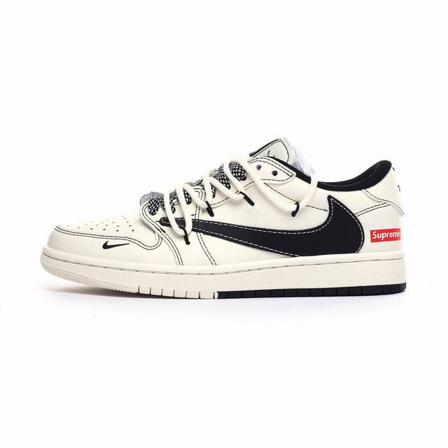 福利特价 海外爆款限量发售！公司级 Travis Scott X Fragment Design X Jordan Air Jordan 1 Low Og Sp