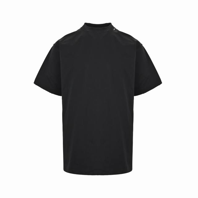 Balenciaga 巴黎世家 25Ss 红胶带印花短袖 Blcg新款Security Tape Logo米色、玫瑰色和粉红色平纹针织廓形圆领T恤！ Size: