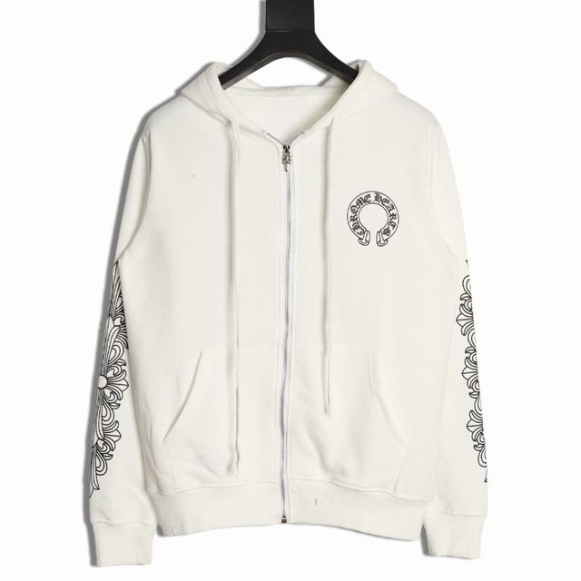 Chrome Hearts 克罗心 25Fw 袖口梵文印花拉链外套 高克重高密度高品质 毛料柔软细腻亲肤 触感软糯丝滑 保暖性亲肤性极佳 定织定染无色差 无论面