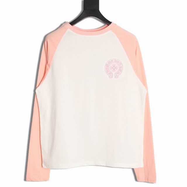 Chrome Hearts 克罗心 25Fw 刺绣马蹄拼接长袖T桖 高克重高密度高品质 毛料柔软细腻亲肤 触感软糯丝滑 保暖性亲肤性极佳 定织定染无色差 无论面