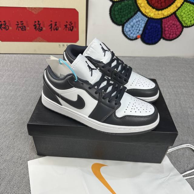 高版本 Aj Jordan Air Jordan 1 Low 耐磨防滑 橡胶底 低帮 复古板鞋 36-44 碳灰