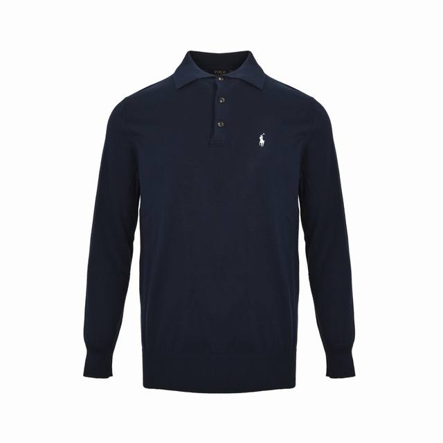 Ralph Lauren 拉夫劳伦 25Fw R81小马标Polo毛衣 采用48支高密纯棉纱线 柔软亲肤且微弹舒滑 久穿不易变形 进口丝光线立体缝制 马标刺绣轮