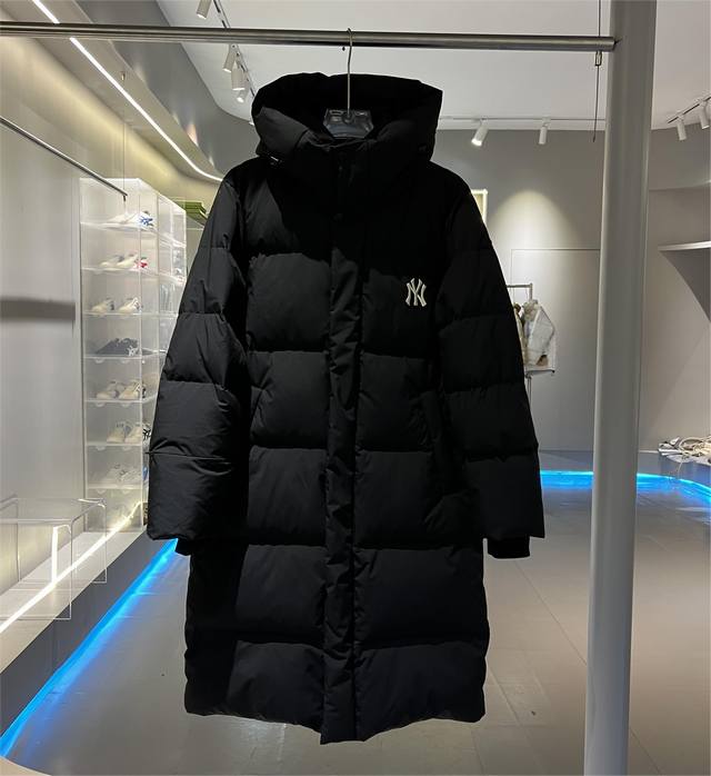 黑色 原版品质 ｜Mlb纽约洋基队 刺绣Logo 长款加厚羽绒服男女同款！ 可主推！长期有货，不断货！ 售后到货15天退换时效退换注意事项： 1: 影响2次销售