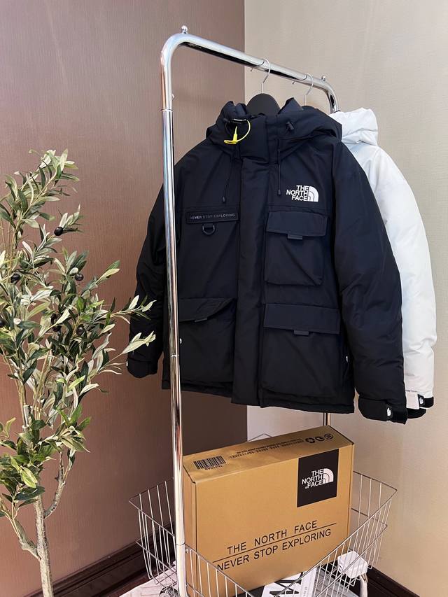 The North Face 申敏儿同款工装羽绒服 # 黑色挂拍图 # 尺码：Xs-Xxl