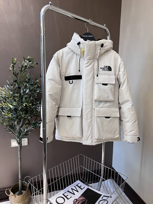 The North Face 申敏儿同款工装羽绒服 # 米白挂拍图 # 尺码：Xs-Xxl