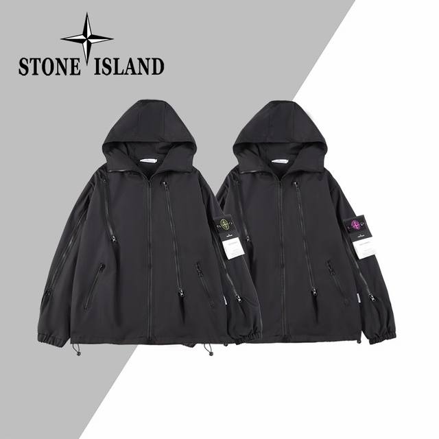 供 控 Stone Island 石头岛7拉链机能户外拉链外套 严选品质 放心入手 面料采用高品质防风防水优质冲锋衣面料 做工精湛 栩栩如生 多拉链设计机能风十