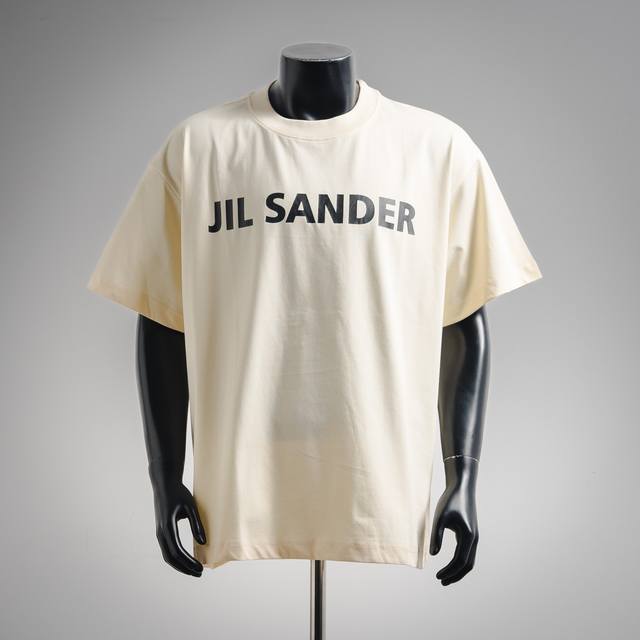 Jil Sander极简字母标语印花Logo短袖T恤 Size:S-Xl