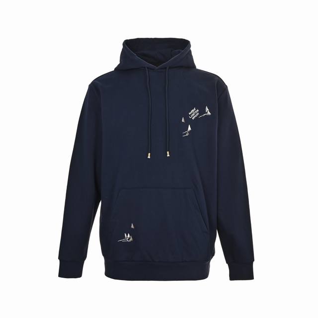 Louis Vuitton 路易威登 帆船刺绣连帽卫衣 原版14800购入，原版定制480G全棉鱼鳞底布料，颜色按原版定染，这款连帽衫以海军蓝色和咖啡色棉布制成