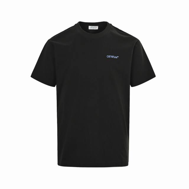 Off White Co Virgil 25Ss 人像透叠箭头印花短袖 所有面料以及螺纹均为订织定染 所有面料颜色均经过色卡比对定染面料 复古印花水洗做旧短袖