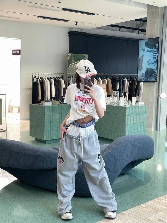 Grailz Project Vibe不规则上下拼接裁剪复古错位印花短袖T恤男女 款号：620-1 码数：1码 2码 3码 颠覆性结构设计，一件抵两件用料，多块