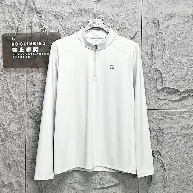 可隆 Kolon Sport25春秋季新款男士户外休闲健身跑步高弹性运动半拉链长袖 加厚高密度贴身速干透气 健身训练长袖！ A9929 立体剪裁 用心好料！柔软