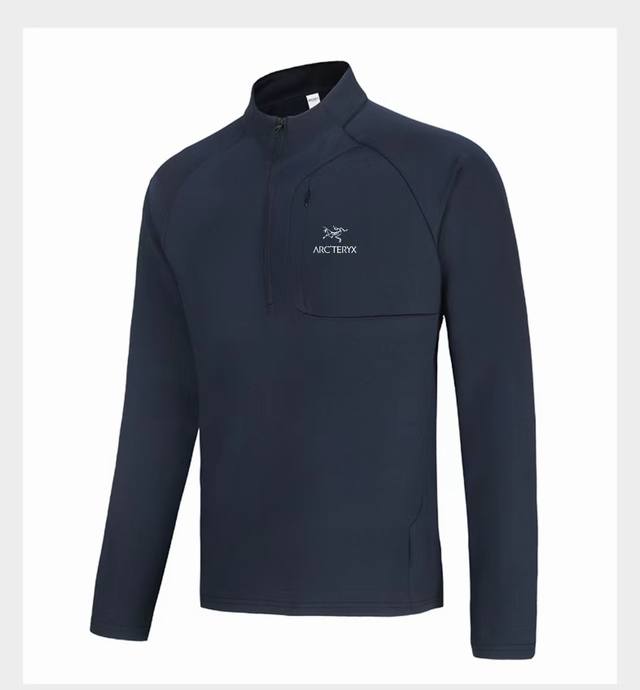 Arcteryx 始祖鸟Rho Lt系列男装半开拉链长袖速干T恤上衣 官网同步新款上新 满足都市和户外任何要求，适穿性强，让运动和时尚巧妙融合！！无论休闲运动轻
