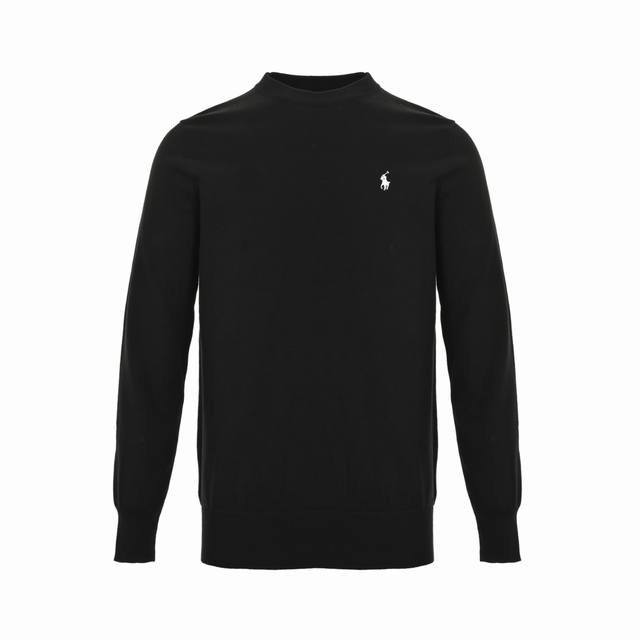 Ralph Lauren 拉夫劳伦 25Fw R80小马标圆领毛衣 采用48支高密纯棉纱线 柔软亲肤且微弹舒滑 久穿不易变形 进口丝光线立体缝制 马标刺绣轮廓清