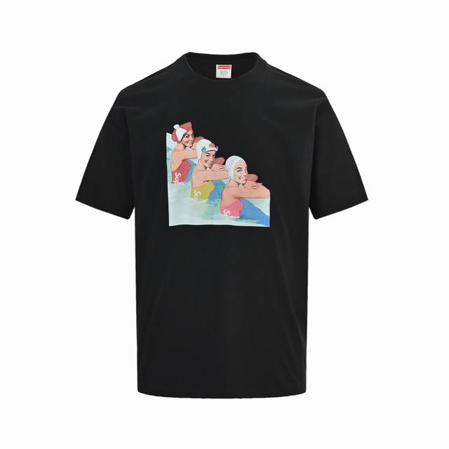 Supreme Ss18 Swimmers Tee Black 游泳女郎图案印花短袖 Size:S-Xl