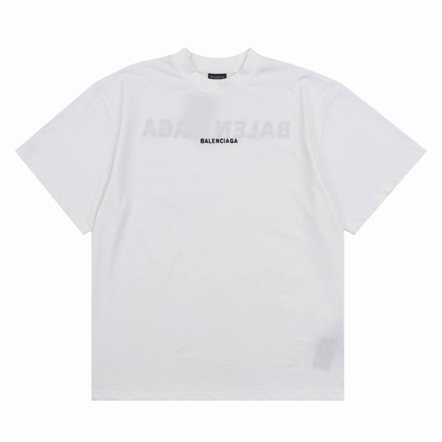 Balenciaga巴黎世家 字母前后刺绣短袖 尺码：1-4