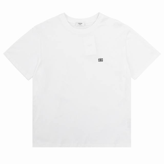 Celine 赛琳 凯旋门刺绣基础款短袖T恤 Size：S-L