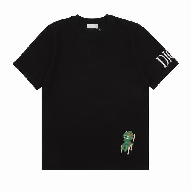 Dior 迪奥 小恐龙针织圆领短袖 Size:S-L
