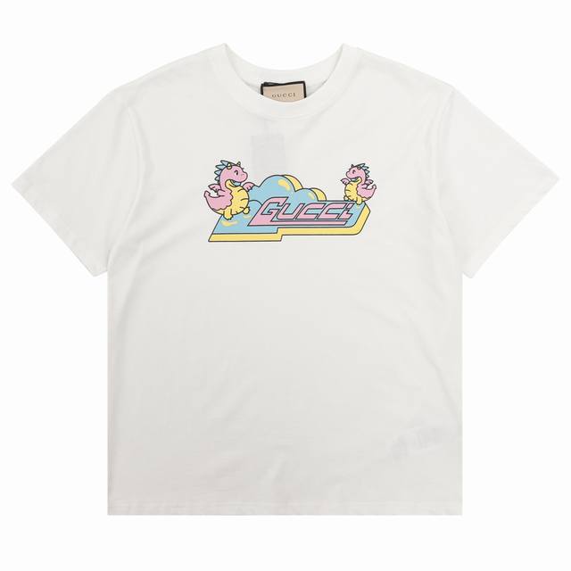 Gucci 古驰 龙年系列-泡泡龙圆领短袖 Size：S-L