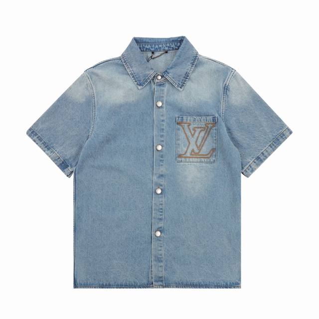 Louis Vuitton 路易威登 徽标牛仔短袖外套 尺码：S-Xl