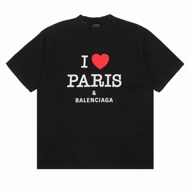 Balenciaga巴黎世家 情人节限定爱心印花短袖 Size :S-L