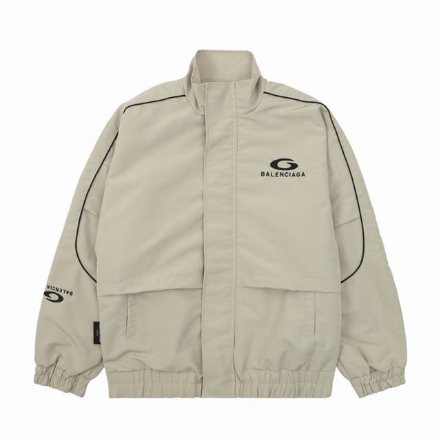 Balenciaga 巴黎世家 字母刺绣拉链夹克外套 Size：Xs-L